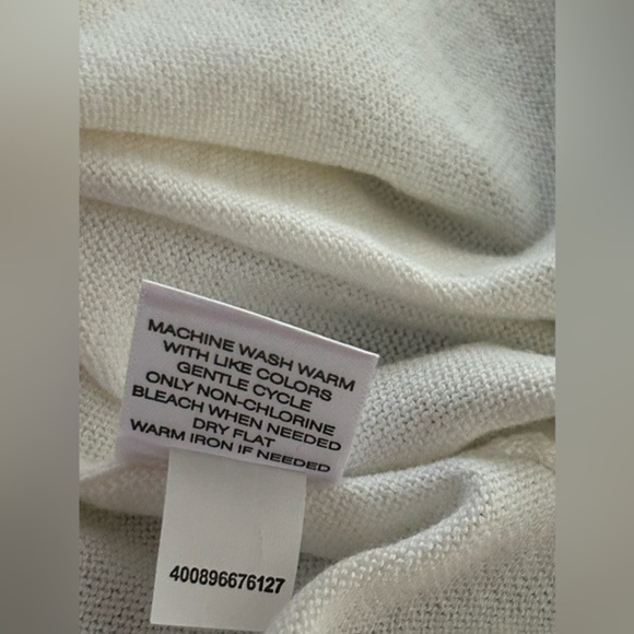 Sonoma Life-style sweater size Large ivory‎ turtleneck button neck & sleeve NWT - Picture 16 of 16